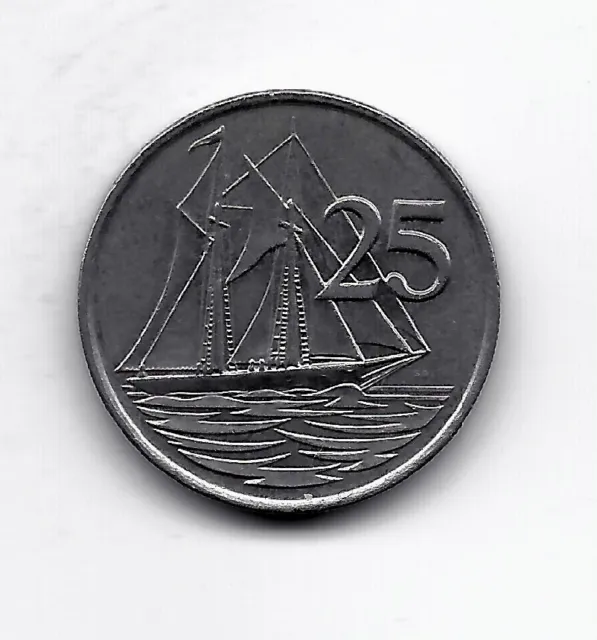 World Coins - Cayman Islands 25 Cents 1990 Coin KM# 90