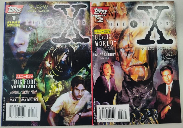The X-Files #1 #2 Topps Digest Comics 1996