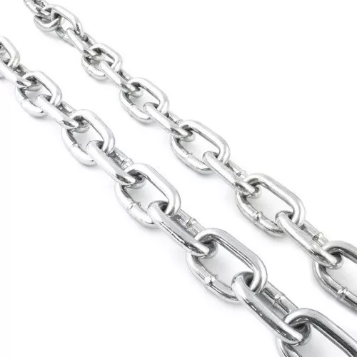 BZP Chain Heavy Duty Steel Galvanised Welded Security Short Links Gate Fence 2