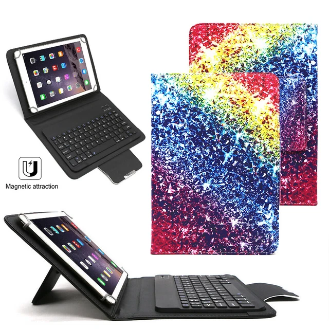 For Amazon Kindle Fire HD 7" 8" 10" Tablet Keyboard Pattern Leather Case Cover