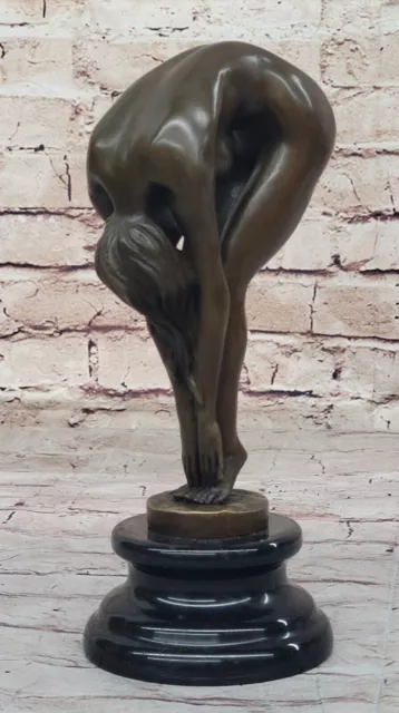 Bronce Carne Mujer Niña Modelo Erótico Escultura Liquidación Arte Estatua Mármol 3