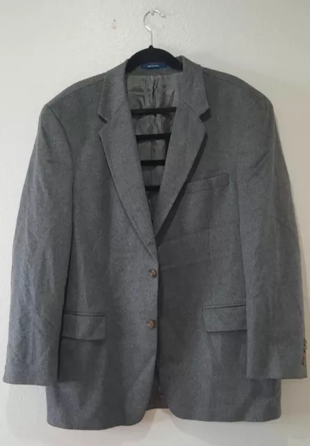 Ralph Lauren Mens Size 44 Gray Blazer Jacket 100% Cashmere Dillard's Exclusive