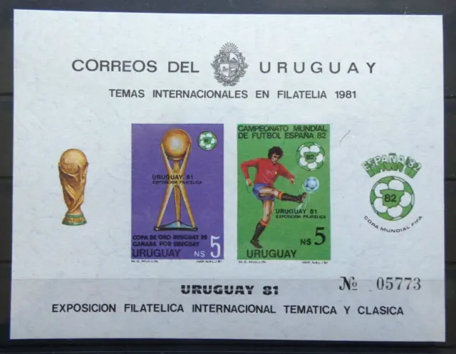 Uruguay Fußball WM  1982, MiNr  Block **