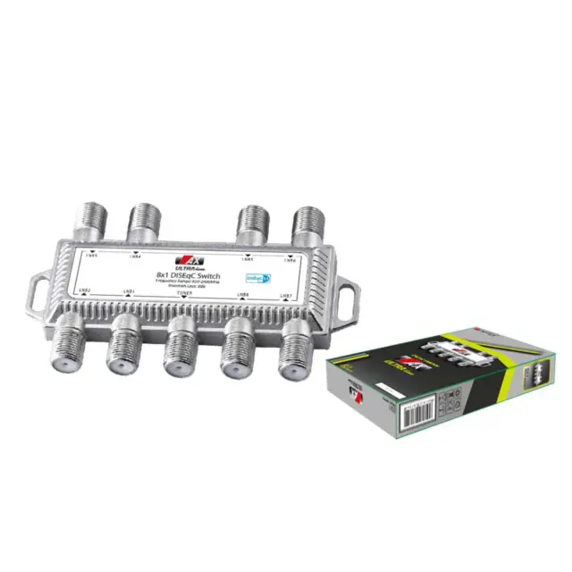 AX Ultra Line DiSEqC Schalter 8/1 8 zu 1 DiSEqC Switch