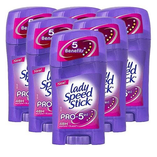 Lady Speed Stick Pro 5-In-1 Déodorant Antitranspirant Anti-tache Frais Scent X 6