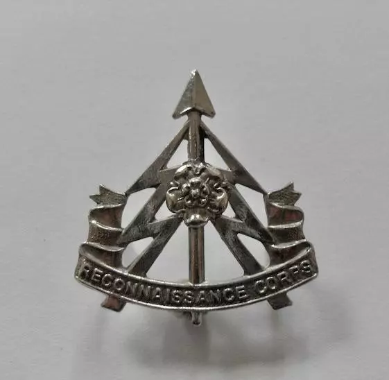 British Army Cap Badge. The Yorkshire Reconnaissance Corps.
