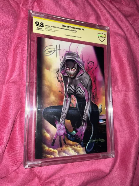 Edge Of Venomverse #1 Unknown Comics SDCC 2017 CBCS 9.8 Signed By Greg Horn
