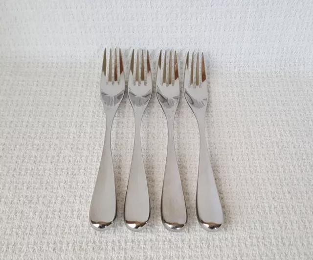 Sasaki EROS Stainless Dinner Forks Gerald Gulotta Design ~ Set of 4