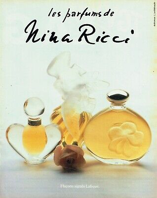 publicité Advertising 0422 1992  l'Air duTemps Nina Ricci D.Issermann & Lalique 