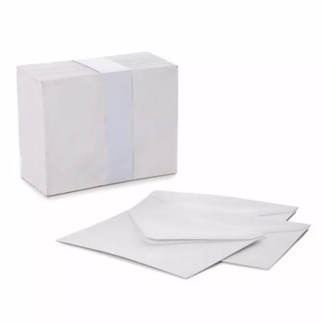 25 MINI WHITE ENVELOPES small cards tags thank you wedding RSVP seeds 85 x 110mm