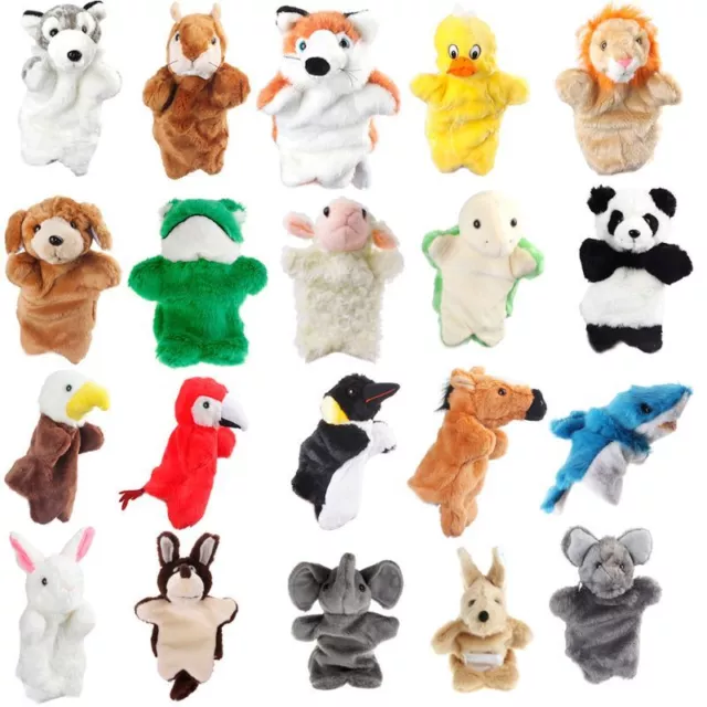 Plush Finger Hand Puppet Family Story Telling Props Pre-Kindergarten Activity