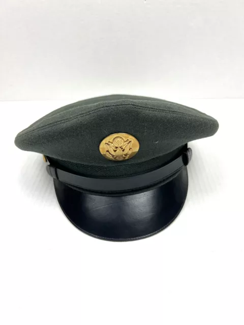 Vintage U.S. Army Enlisted Service Dress Military Cap Hat H.L.US Patent 2536134