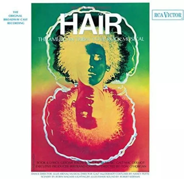 O.S.T Hair. Broadway Cast ( Lim. Ed (2021) 2 LP Green, Yellow & Orange Vinyl
