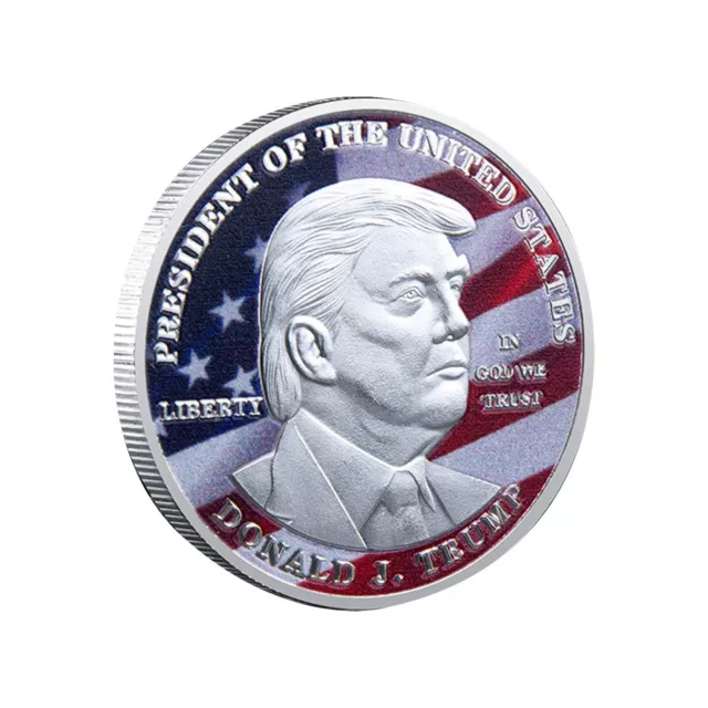 1PCS 2024 President Donald Trump Inaugural Commemorative Novelty Coin Silver 2