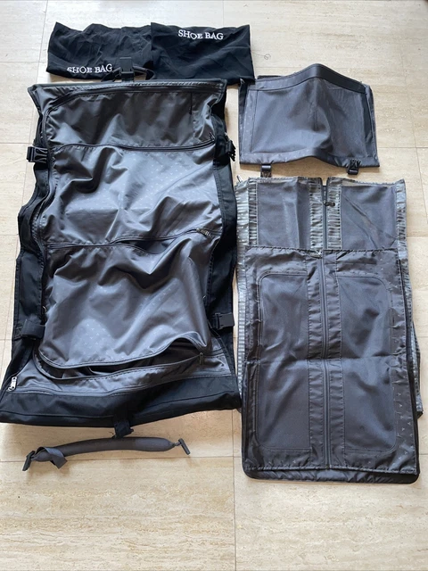 Tumi Large Black Bifold Garment Bag W Shoulder Strap Nylon Luggage Travel