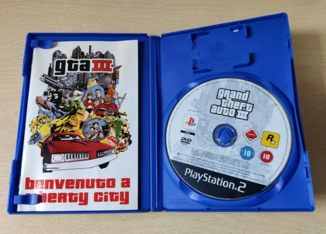 Ps2 Gta Iii Grand Theft Auto 3  Playstation 2 Versione Da Collezione Italiana