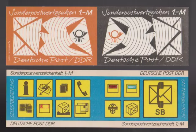 DDR 10 verschiedene SMHD Sondermarkenheftchen ungefaltet