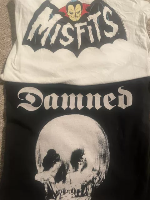 The Damned/Misfits Shirt Lot Large Nofx Bad Religion