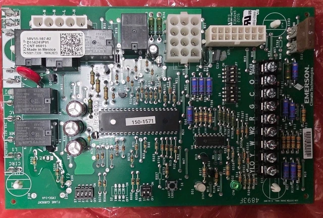 Circuito Forno Emerson Scheda Di Controllo Forno Trane/Emerson 50V51-507-02 Usata - Ricambio Per Caldaia, Codice D156245P01 Scheda Elettronica Caldaia