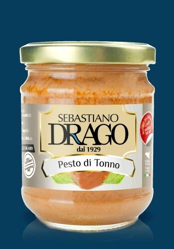 Pesto Di Tonno Drago Conserve Pronto Bruschette Condimenti 1 Conf Da 180 Gr