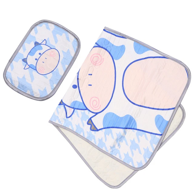 Tappetino set in due parti emulsione inserti per incontinenza tappetini per bambini blu
