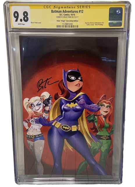 Batman Adventures #12 Cgc Ss 9.8 3Rd Print Virgin Variant 🔑 Bruce Timm Sig! ✍️