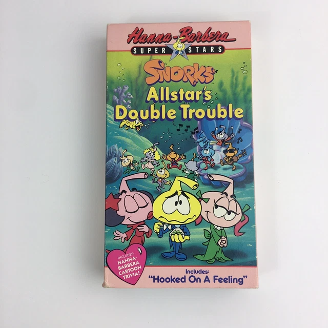 1984 SNORKS ALLSTAR'S Double Trouble VHS Tape Cartoon Hanna Barbera 7.