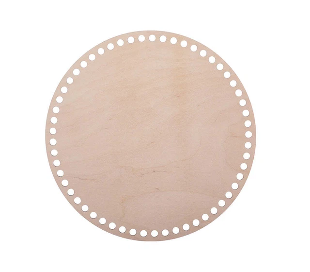 Suelo de ganchillo redondo de 6 mm madera de abedul, 3 tamaños diferentes | Necesidades artesanales Kün