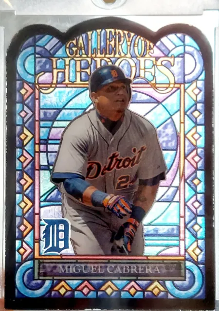 MIGUEL CABRERA 2013 Topps Gallery Of Heroes Stained Glass SSP SHORT PRINT RARE!