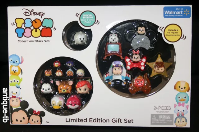 Disney TSUM TSUM Limited Edition Gift Set New Pluto Minnie Mouse Figures Walmart