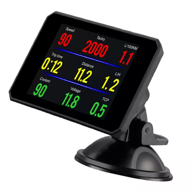 P16 Head up Display Smart OBD2 HUD Auto Digital Meter Port Warnalarmsystem