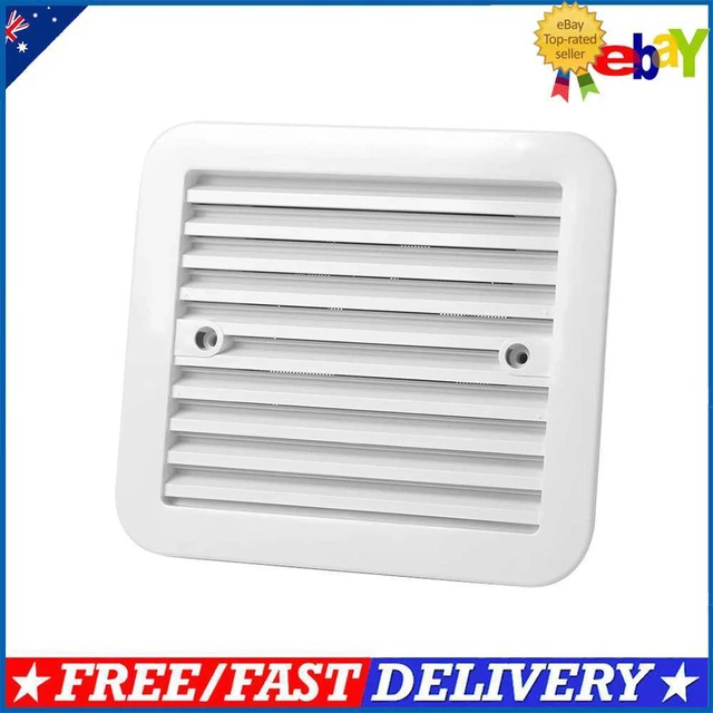 RV Fridge Vent with Fan Silent Trailer Caravan Side Air Ventilation Exhaust Fan
