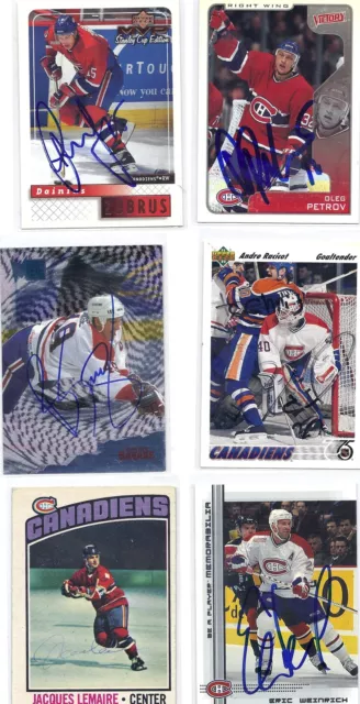 1988 OPC #31 Stephane Richer Montreal Canadiens Signed Autographed Sticker 2
