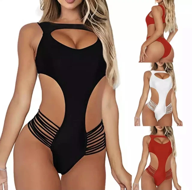 Body Costume Da Bagno Donna In Maglia Trasparente – Taglio Alto, Unico Pezzo