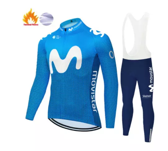 MOVISTAR TEAM 2021 Camiseta  Maillot culote equipación ropa ciclismo bici winter