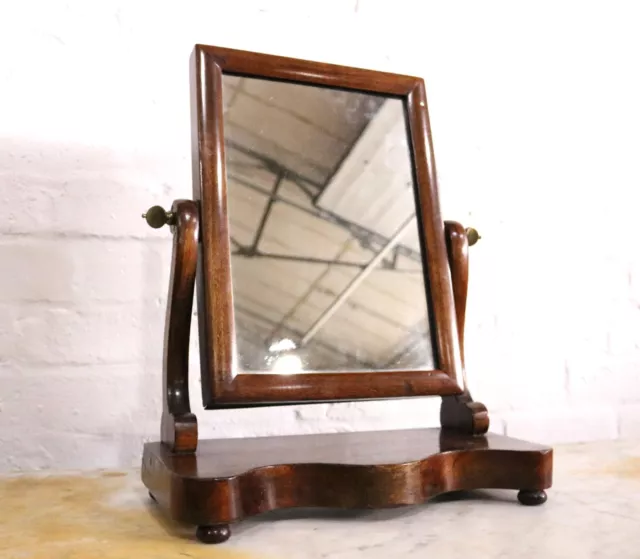 Antiguo tocador victoriano espejo de tocador