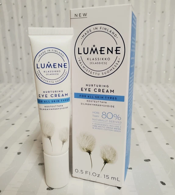 Lumene Classics Nurturing Eye Cream 0.5 fl oz/15 mL Made in Finland