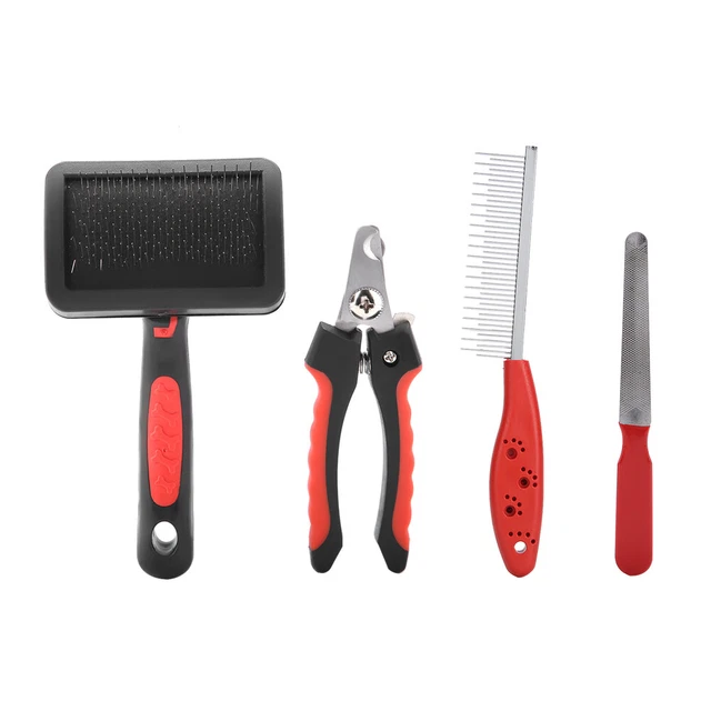 Pet Electric Nail Grinder Claw Grooming Flea Comb Trimmer Dog Cat Paws Clippers