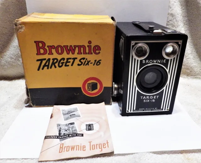 Vintage Kodak Brownie Target Six 16 Camera Box With Instructions
