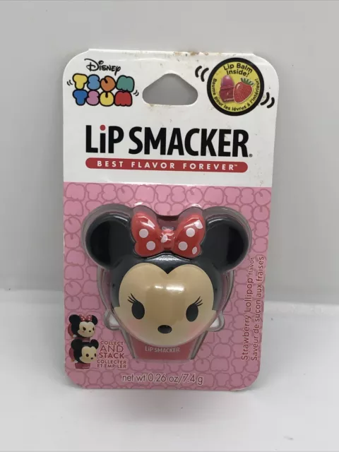 DISNEY Minnie Mouse LIP SMACKER Lip Balm   Strawberry Flavor forever New.