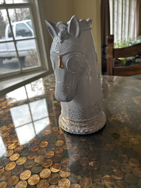 Anthropologie Vase Chess Horse Knight Piece - Retired