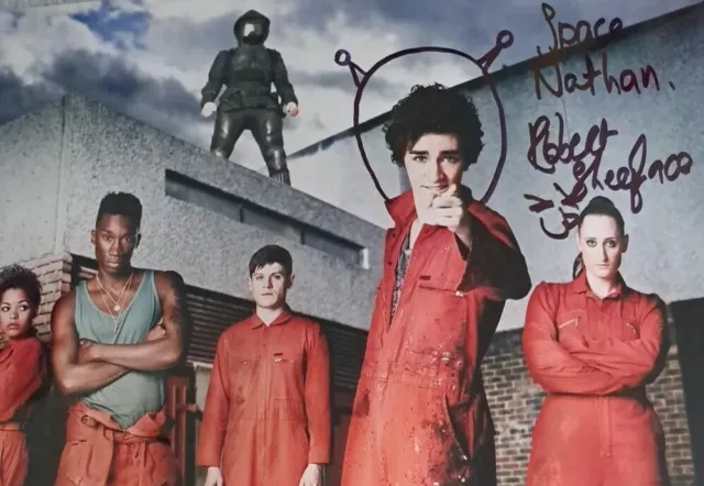 Photo From The Misfits Signed By Robert Sheehan