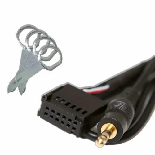 Ford Connect Aux IN Input Adapter for IPOD MP3 with Radio Release Pins Keys