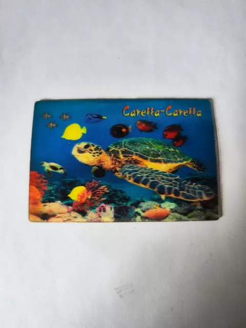 Lenticular Caretta-Caretta Turtle Slim Fridge Magnet - Travel Tourism Souvenir