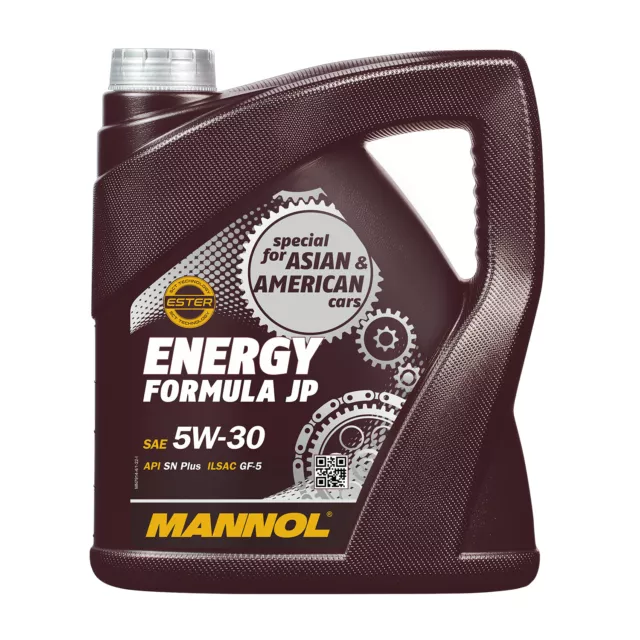 4 (1x4) Litro Mannol 5W-30 Energia Formula JP Olio per Hyundai, Toyota, ECC