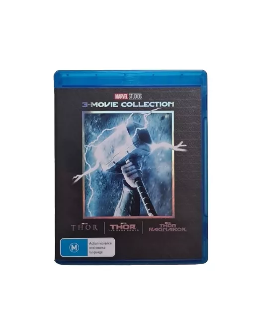 Thor 3 Movie Blu-ray Collection (Thor 1, Dark World, Ragnarok) Region Free