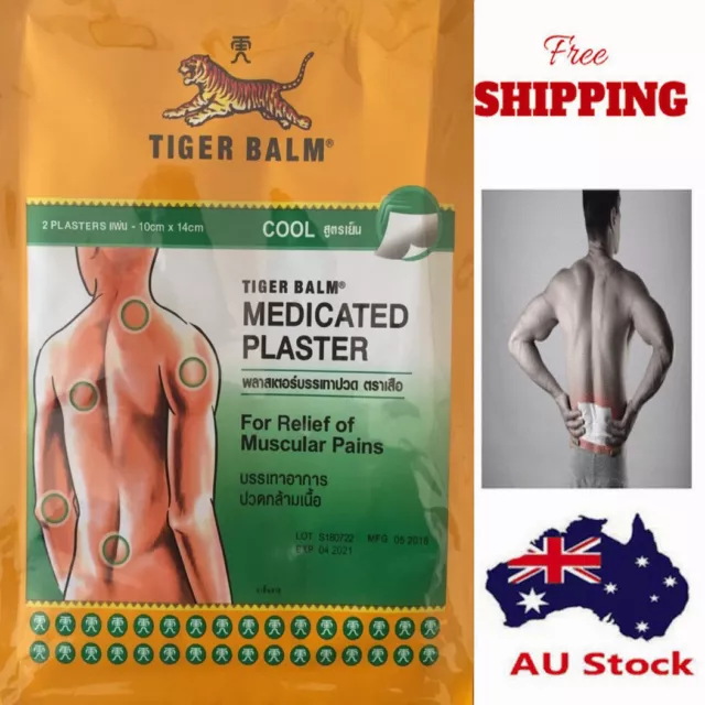 Tiger Balm Pain Relief Patches - Cool - 5 Pack - 10 Patch - 14*10 CM - FAST POST