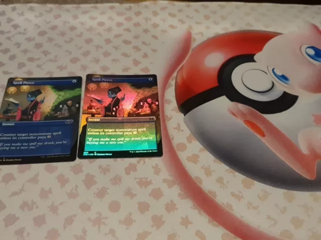 MTG Spell Pierce Borderless Foil And Non Foil Double Masters 2022 Common
