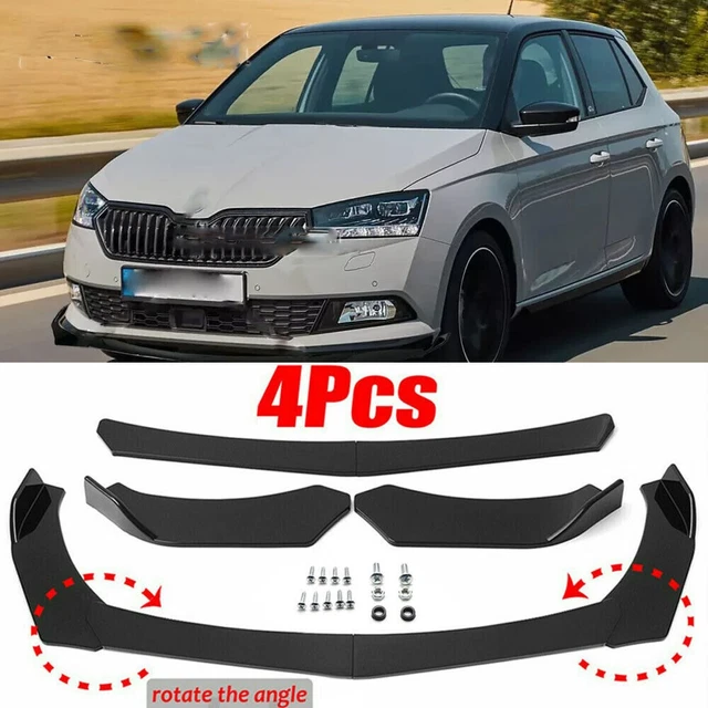 Gloss Black Front Bumper Lip Splitter Spoiler Body Kit For VW Polo MK5 MK6 MK7 Gloss Black Front Bumper Lip Splitter Spoiler Body Kit For VW Polo MK5 MK6 MK7