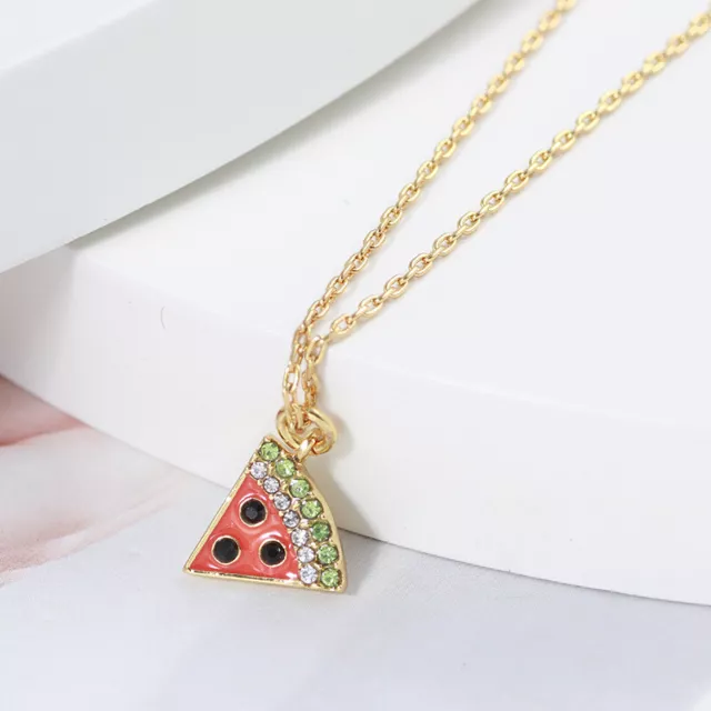 Kate Spade New York Enamel Glaze Watermelon Pave Necklace